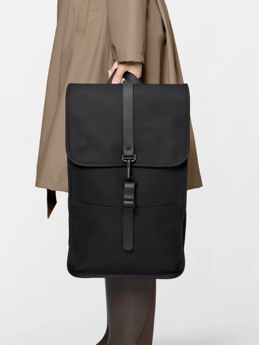 NEW Rains Waterproof Backpack Black